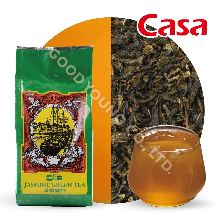 Хороший молодой чай пузырьковый ингредиенты для магазина Boba зеленый с листьями жасмина