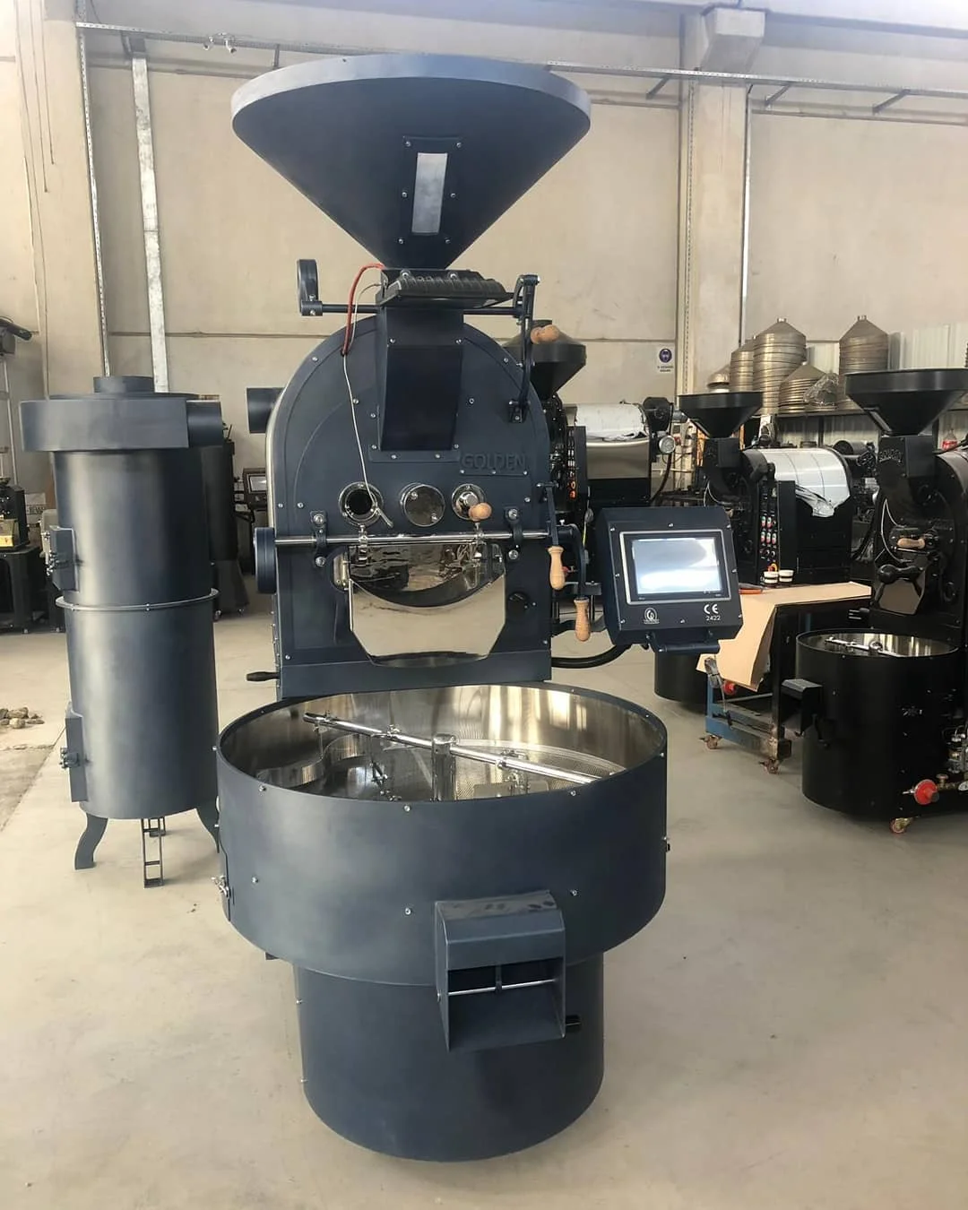 
GR30 30 KG Golden Coffee Roaster with Loader, Commercial Coffee Roaster 