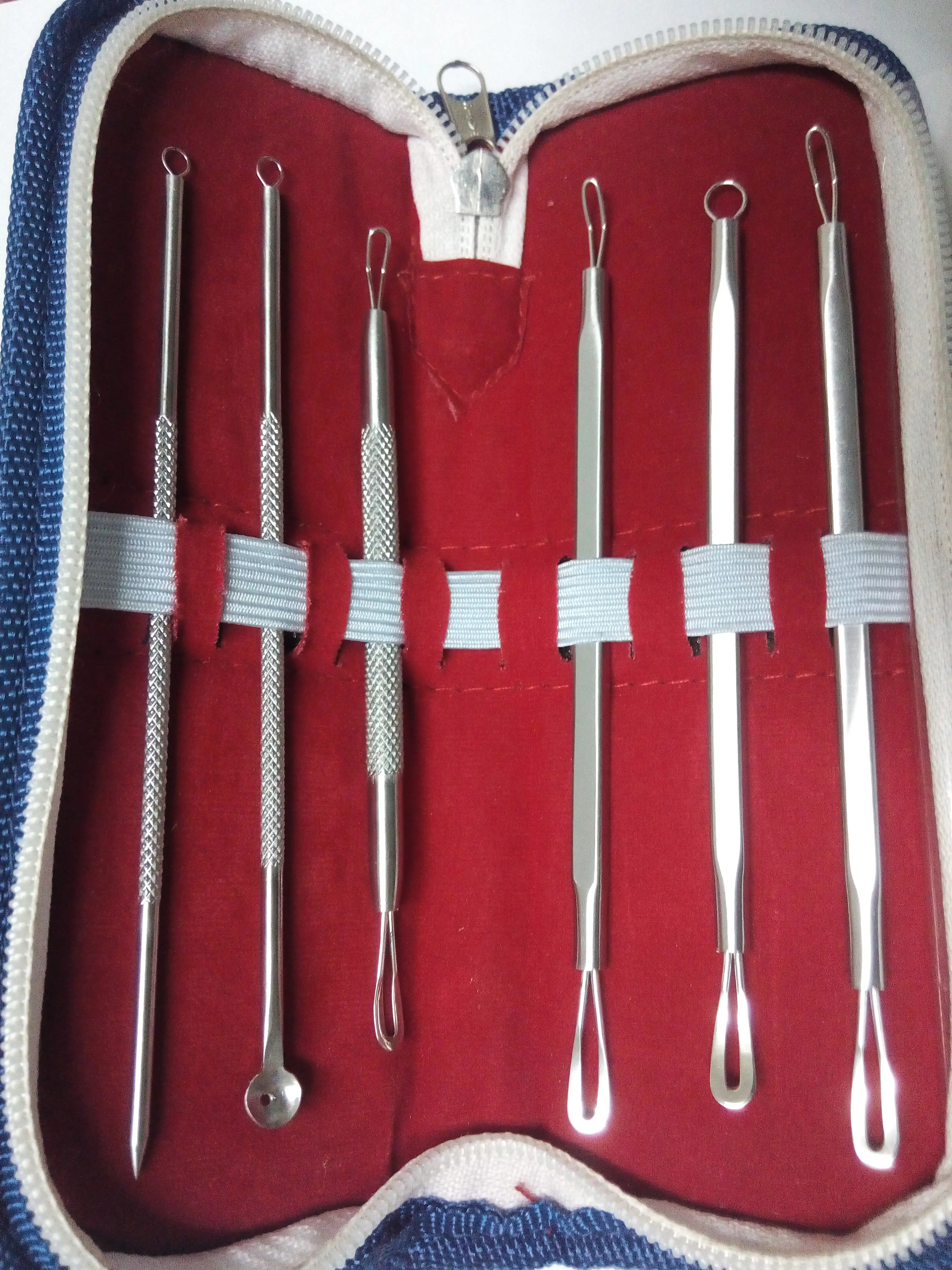 Professional Stainless Pimple Popper Acne Remover Comedone Extractor Kit Pimple Blackhead Remover Tool Kit