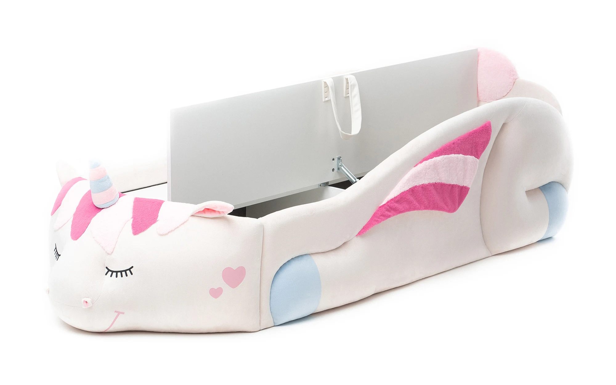 Baby Crib Animal Unicorn with Eco Mattress and Box for Clothes Children Cot Modern Kids Furniture