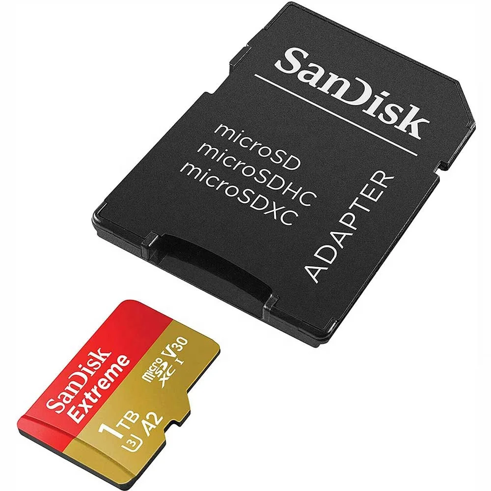 100% Оригинальный двойной флеш-накопитель SanDisk Micro SD карты с адаптером Extreme UHS-I A2 V30 C10 флеш-карта TF слот для карт памяти 1