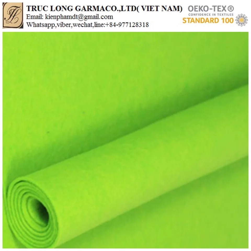 Vietnam Wholesale 1-5mm Thickness Soft Polyester Felt Fabric Roll