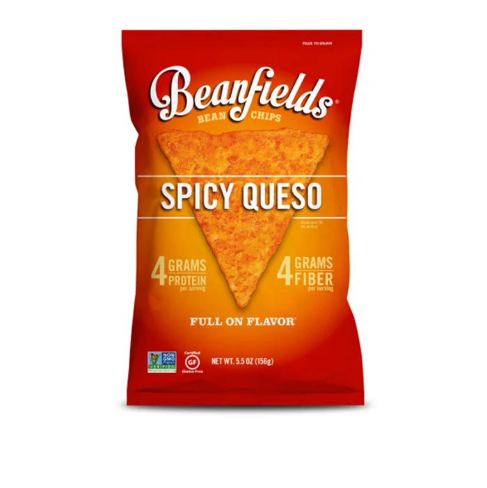 
Premium Quality Beanfields Spicy Queso Vegan Bean Chips 5.5oz Case 