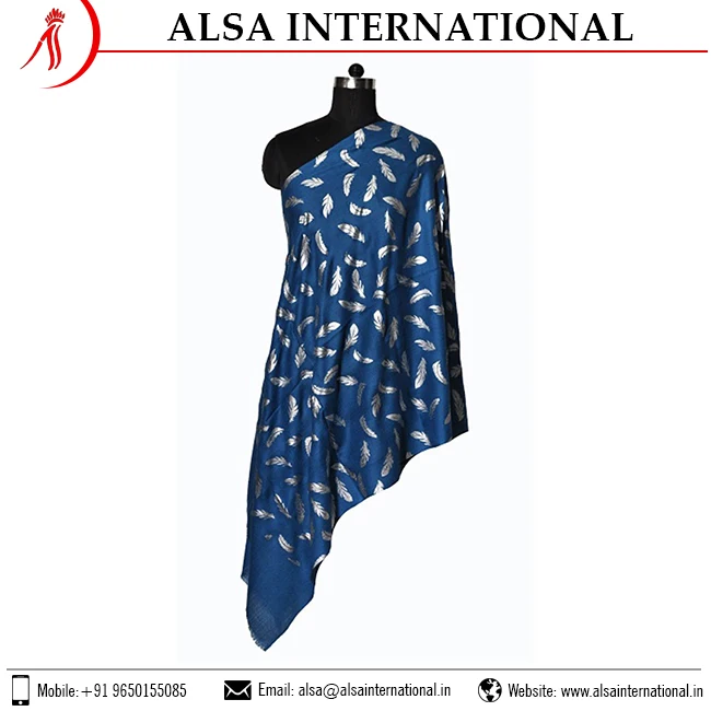 Latest Design Butterfly Printed Scarves 3D Wool Foil Buy at Cheap