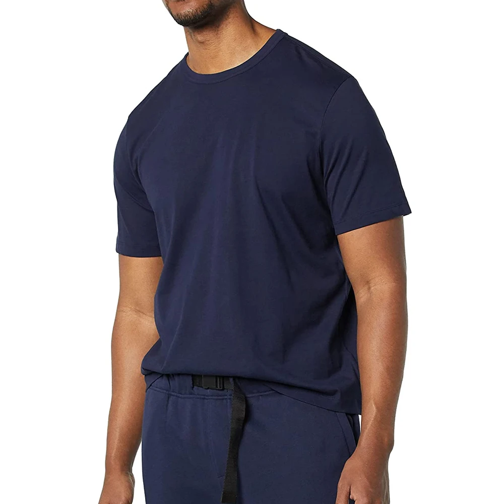 Wholesale Hot Selling Linen T-Shirt Short Sleeve Solid Color Male T-shirt O- Neck Collar Custom Cotton T-Shirt For Men