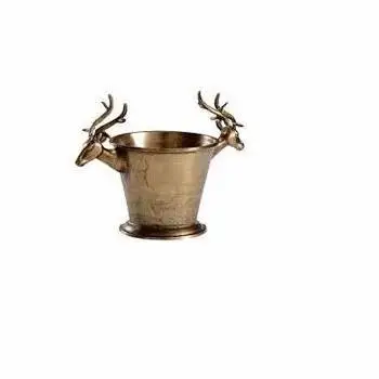 Fancy Design round Metal Ice Bucket with Handle Good Quality Home and Kitchen Decorative Bucket Water Usage