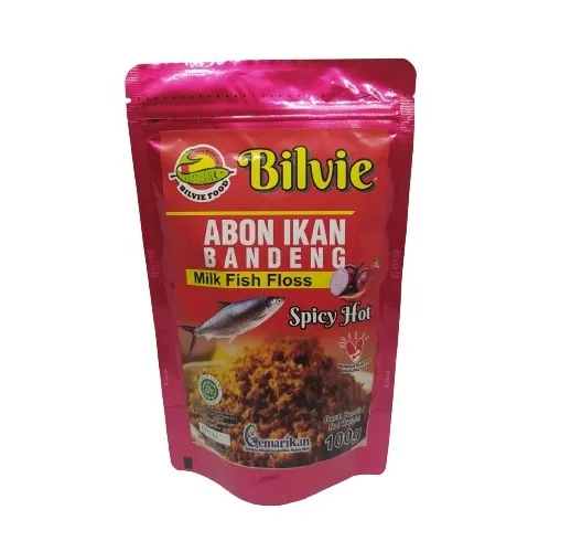 Bilvie Food Halal Spicy Milk Fish Floss Instant Ready-to-Eat 100gr
