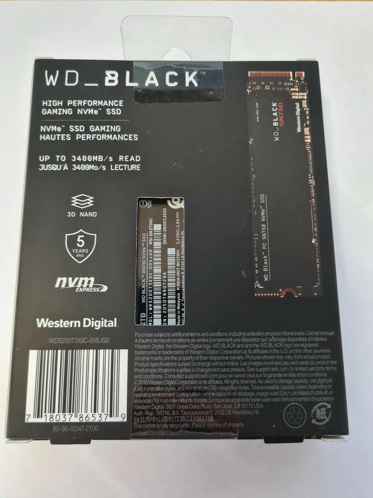 Горячее предложение! Sabrent 1 ТБ ракета NVMe 4 0 Gen4 PCIe M.2 внутренний SSD Высочайшая производительность твердотельный накопитель SB-ROCKET-NVMe4-1TB