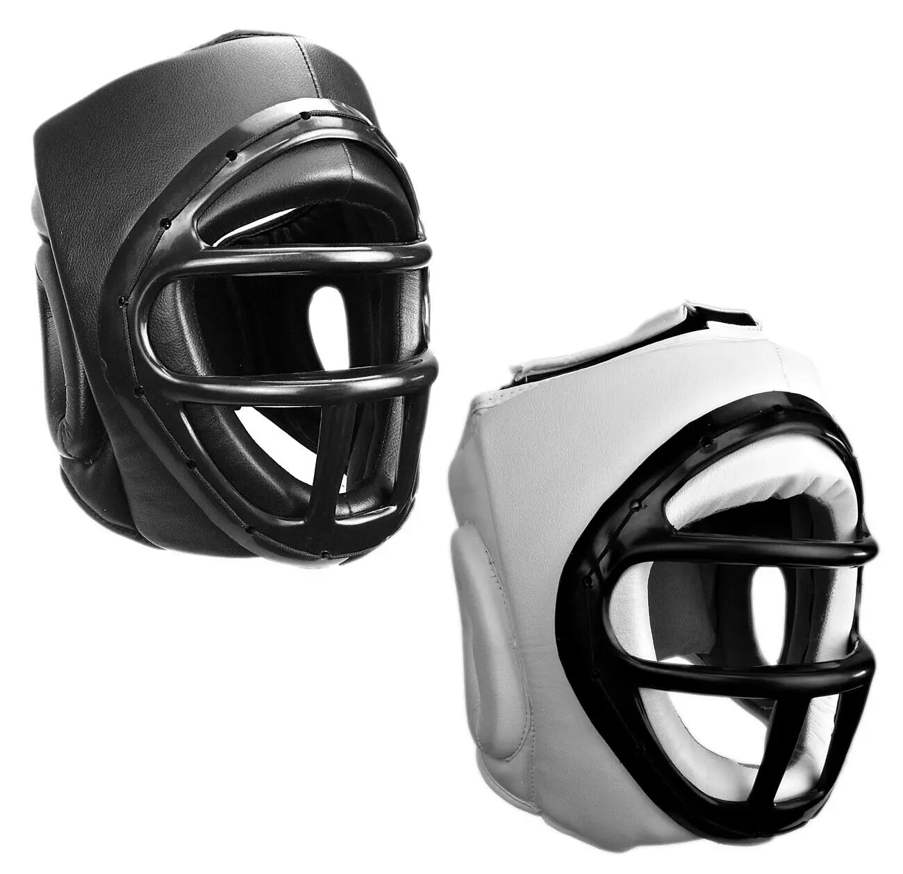 Professional Boxing Head Guard Made Of Maya And Genuine Leather With 4 Layers Best Plastic Face Protection Customized Design