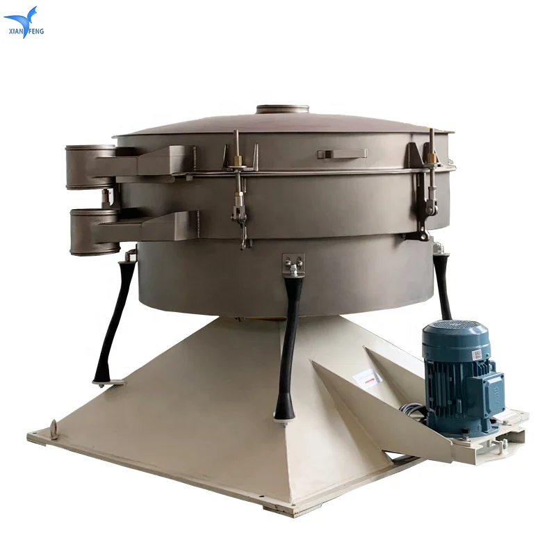 Quick mesh stainless steel edible salt screening circular pendulum vibrating screen machine