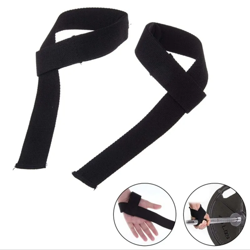 
2pcs Weight Lifting Training Gloves Wrap Gym Straps Hand Bar Wrist Support Great Fitness & Body Building Weightlifting belt 4.0 