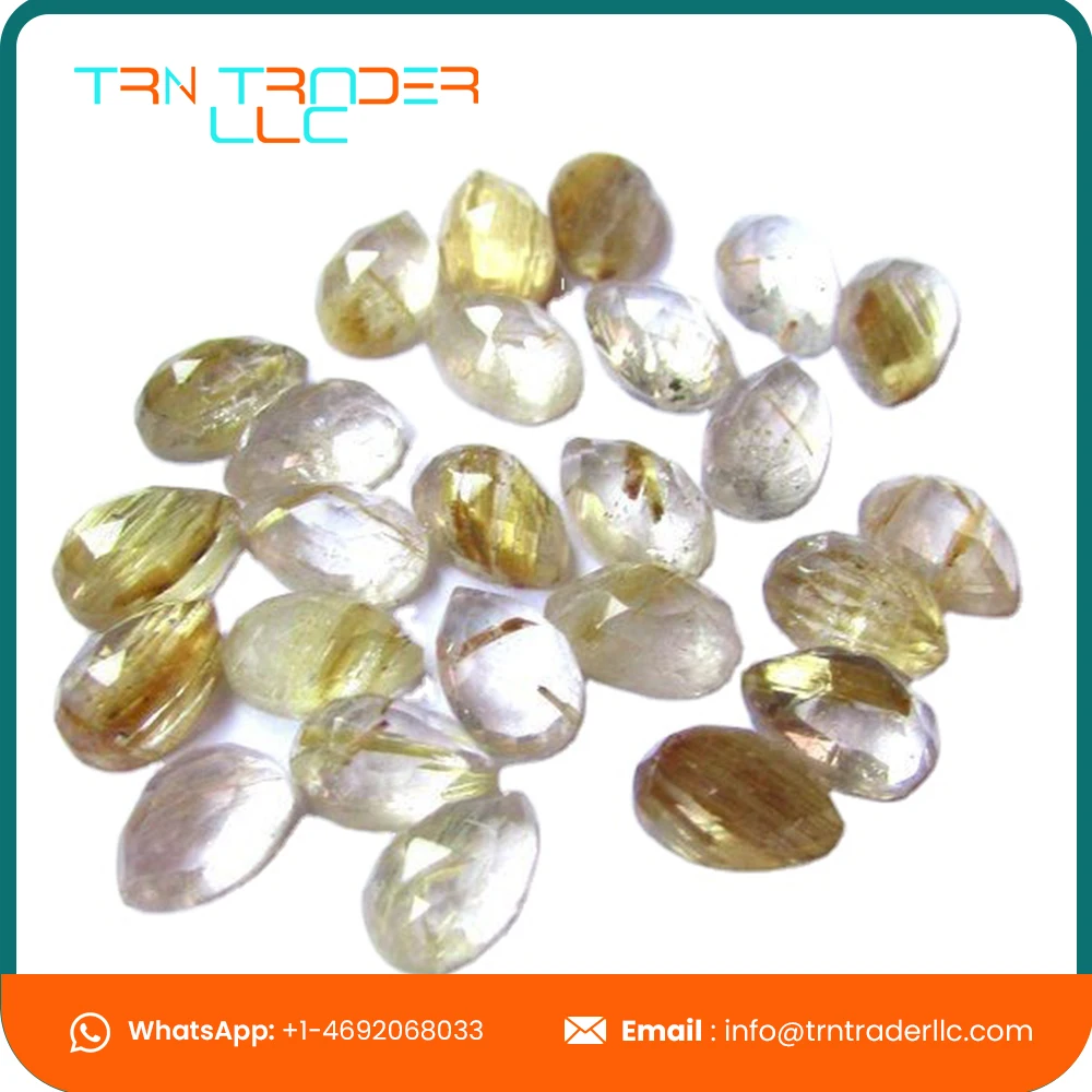 Best Selling Different Types of Rutile and Synthetic Rutile Quartz Gemstone Loose Beads for Jewelry Making