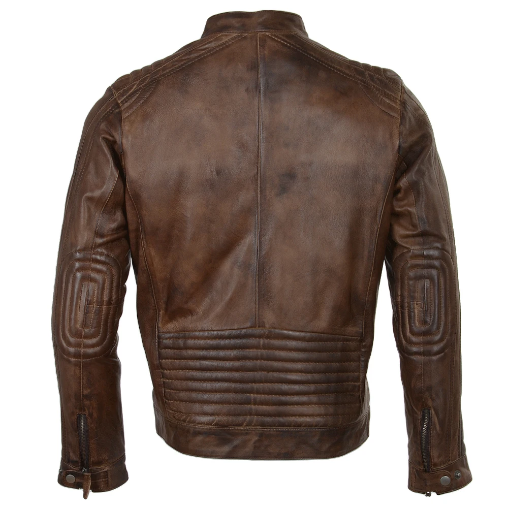 Fashion Men black Lamb Leather Jacket/men leather jackets/Pakistan leather jackets