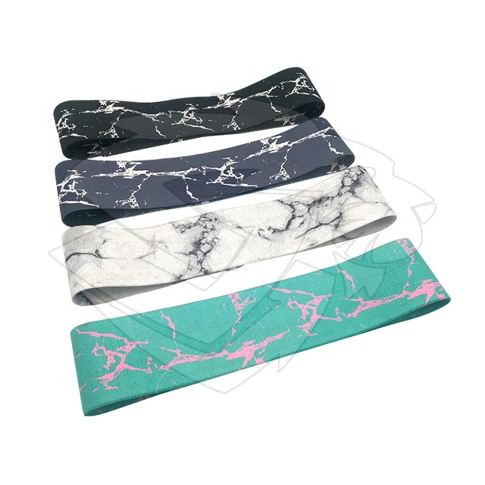 wholesale Non Rolling Fabric Resistance Bands Exercise Set of 3 Booty Bands