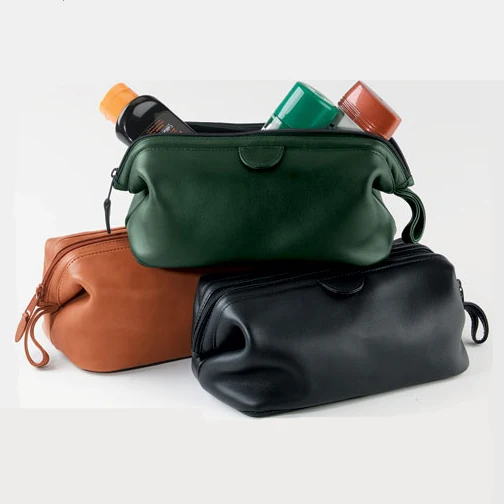 223 Wholesale Best Quality PU Leather Cosmetic Bag In 3 different color Green Black & Brown Super offer