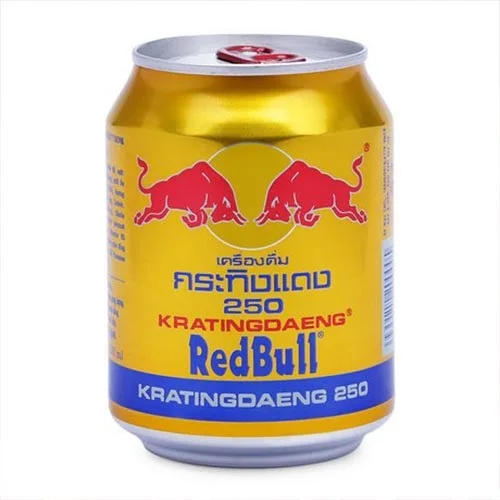 Банка Red Bull Gold емкостью 250 мл, Таиланд
