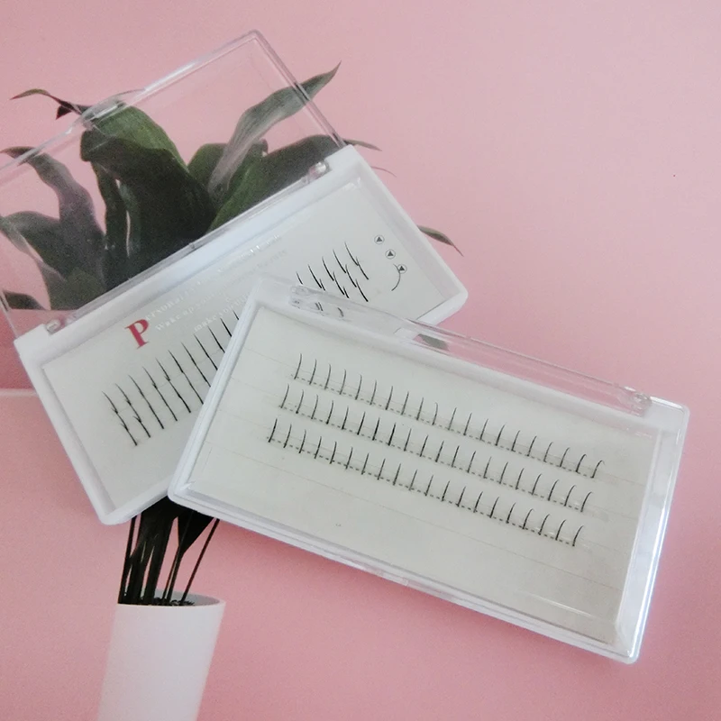 wholesale 0.03 0. 104d 10d 0.7 11mm dcurl pre-made fan eyelash extension fan 10 days