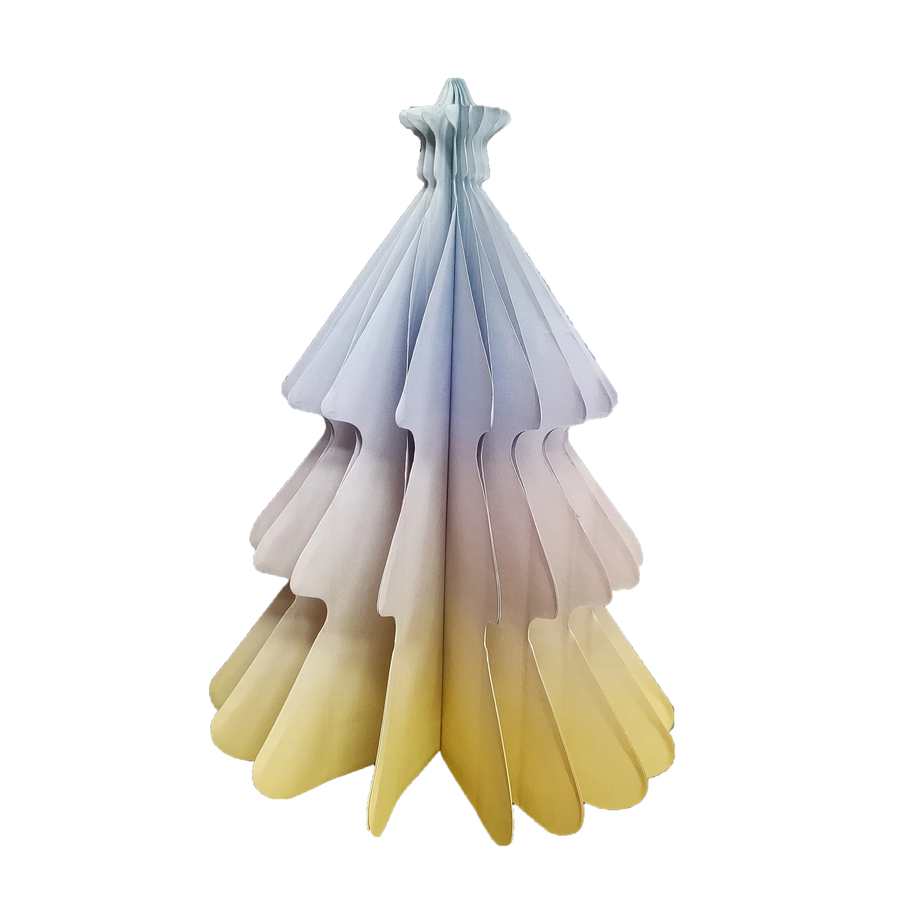 4 colors printed gradient paper tree CE-8P025
