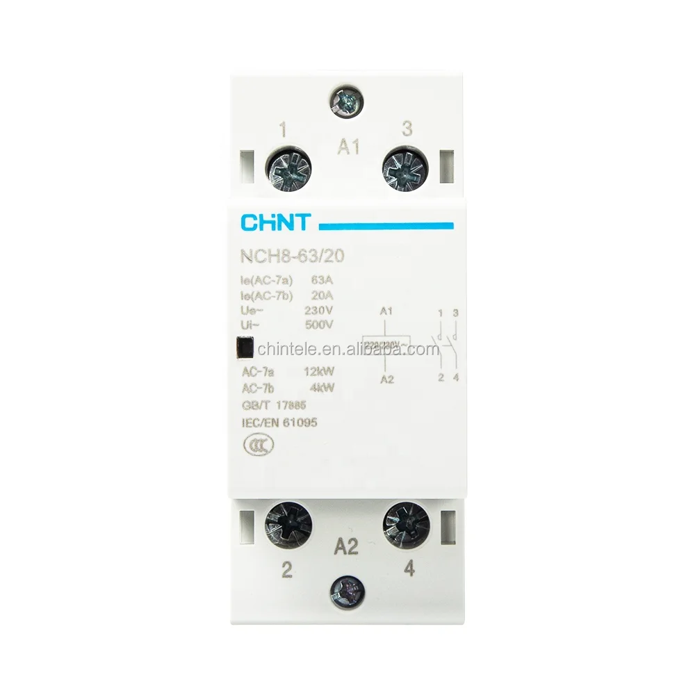 Material selection CHINT general electric magnetic modular ac contactor 24v 220v with good price