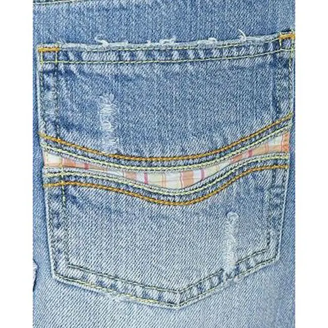 100% Cotton Y2K Style Tilt Light Denim Skirt with Zippered Fly Button Waist Belt Loops Mini Knee Length Plus Size Women Adults