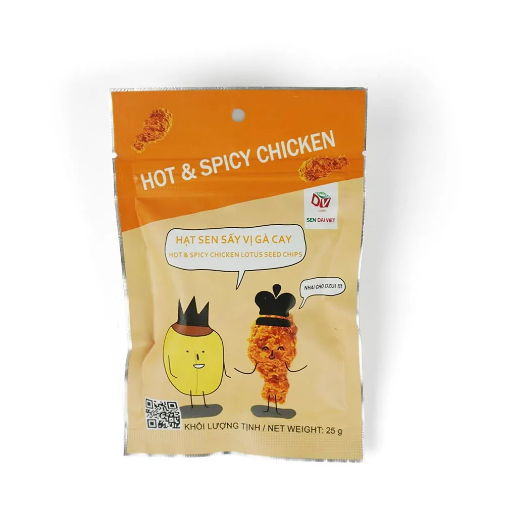 High Quality Crispy Vegetable Snack Flavor Delicious Yummy Organic Healthy Chips Hot & Spicy Chicken Lotus Seeds