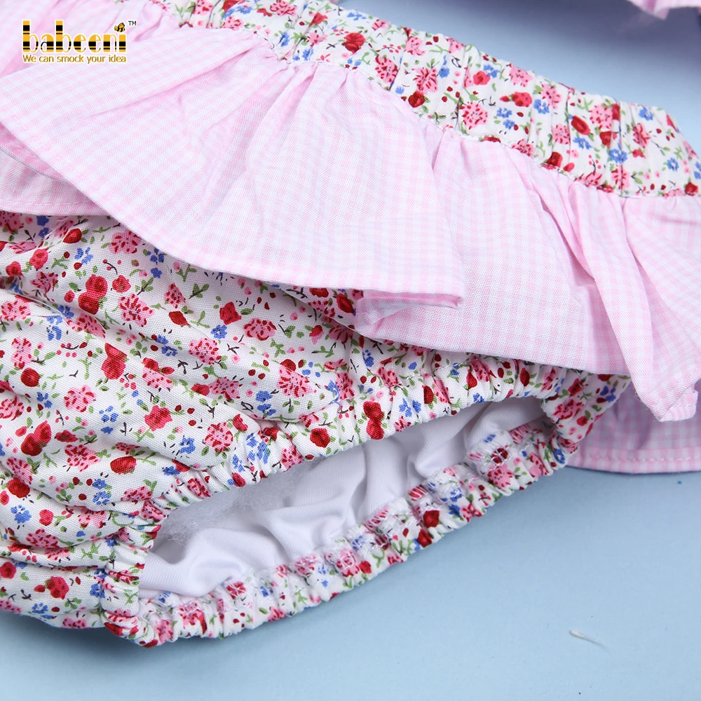 Цветочные Купальники для девочек из двух частей OEM ODM оптовая продажа детской одежды-BB2435