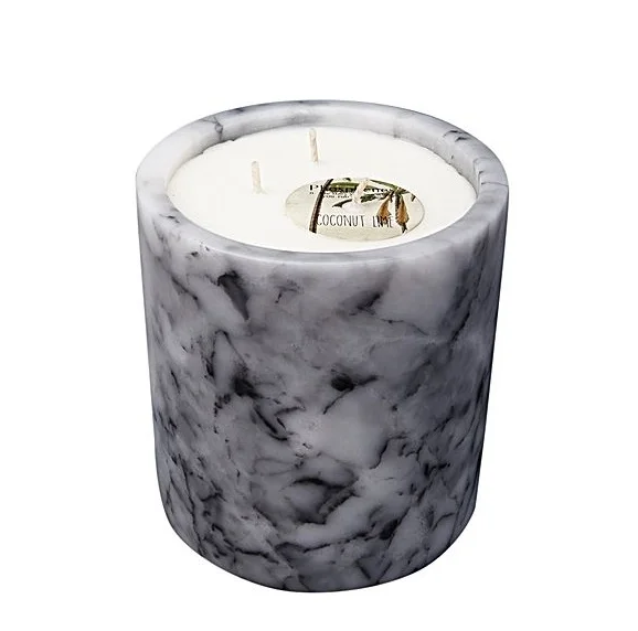 Vintage Look Concrete Candle Holder