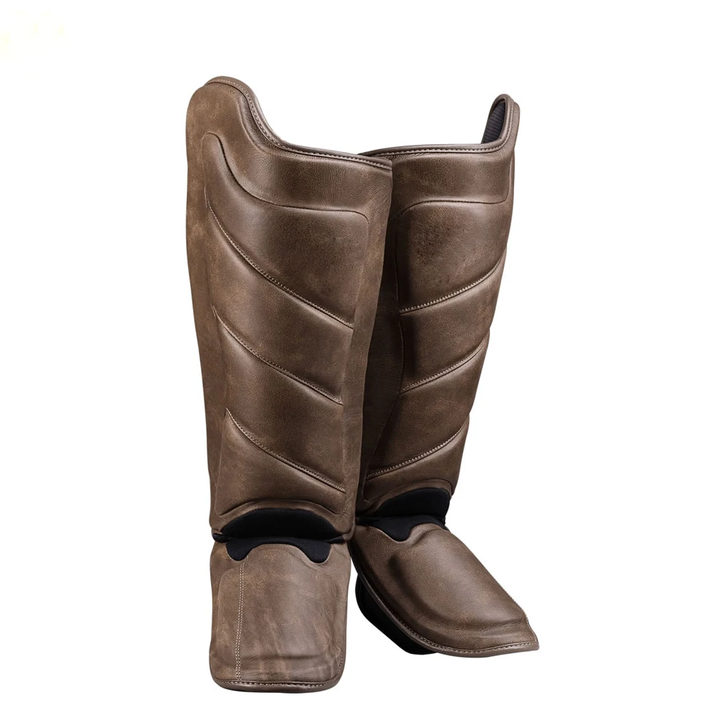 New Arrival Custom MMA Grappling Shin Instep Guard Premium Boxing Fight Training Shin Pads