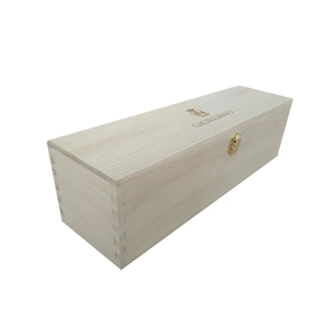 Bulk Wooden Wine Boxes Single Bottle Packaging Variety of Specifications Wood