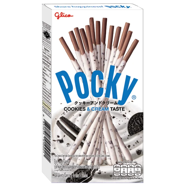 Оптовая продажа палочки для печенья и кремов Glico Pocky со вкусом тайские закуски высокого качества 45