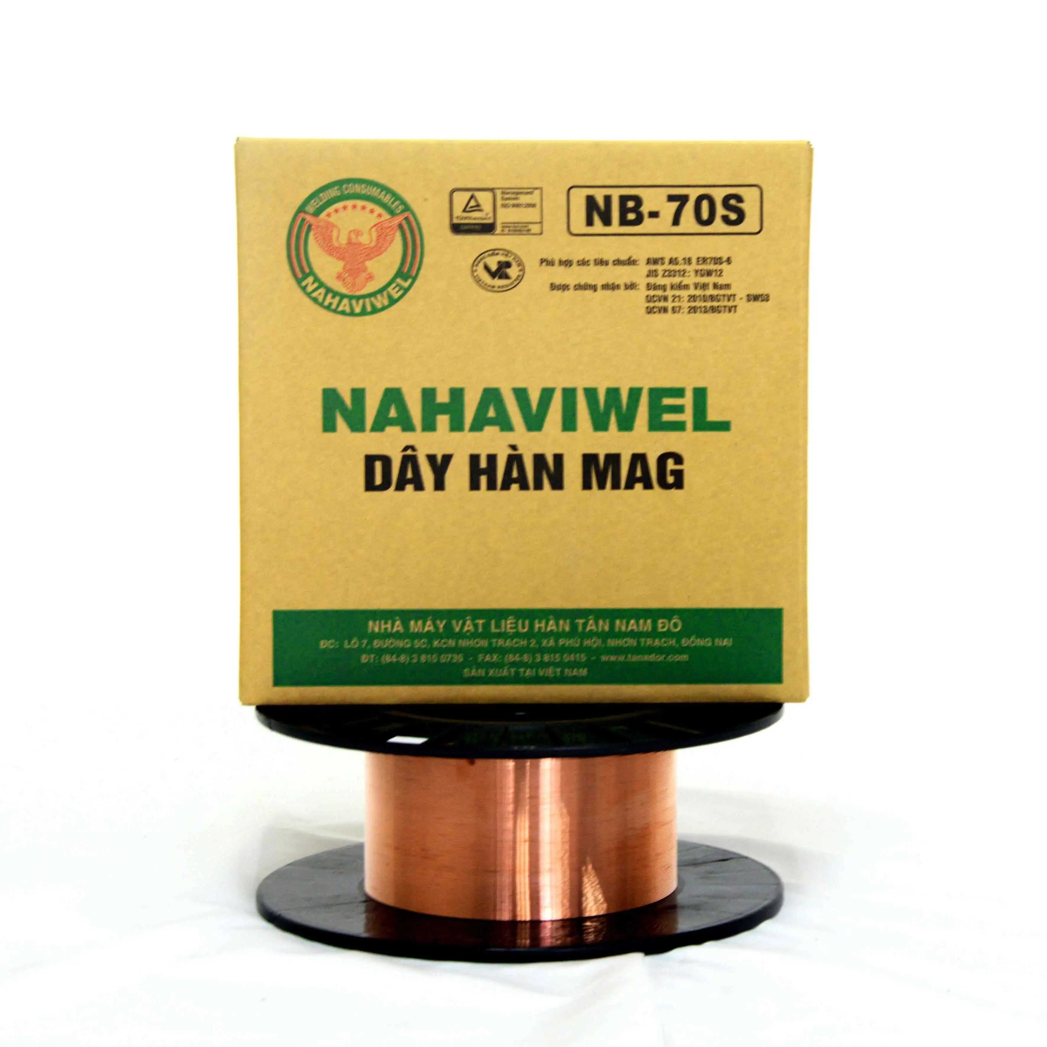 WELDING WIRE ER70S-6 0.8mm, 0.9mm, 1.0mm, 1.2mm, 1.6mm, classifications AWS NAHAVIWEL