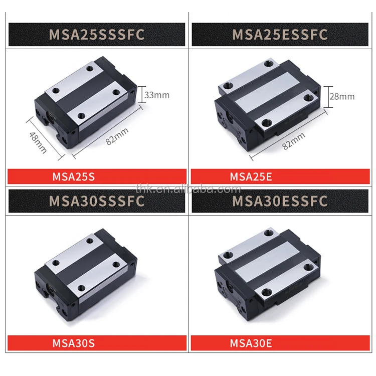 MSA65LS Linear Guide Rail PMI MSA65 Linear Bearing Block MSA65LS MSA65