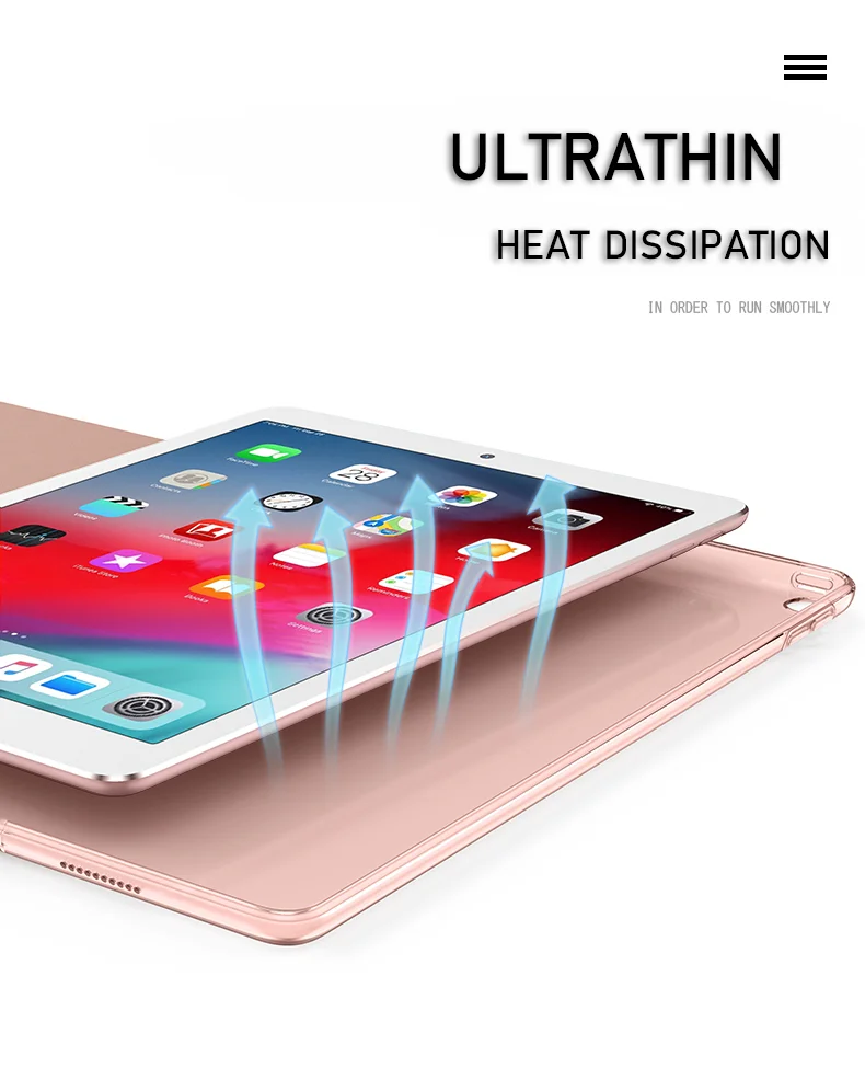 Трехслойные Чехлы для планшетов iPad 5th 6th 7th 8th 9th generation чехол Air 4 2020 Mini 5 6