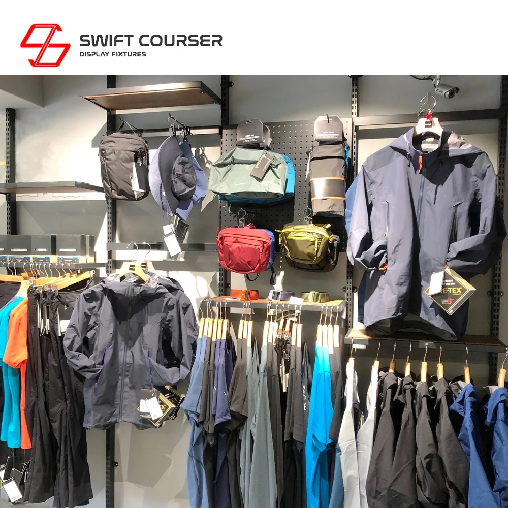 Retail store luxury clothes room ideas using pipes fixtures displays rack