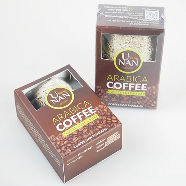 Wholesale OEM Premium Coffee Loofah Soap Herbal Bath Soap Toilet soap Body Factory Thailand