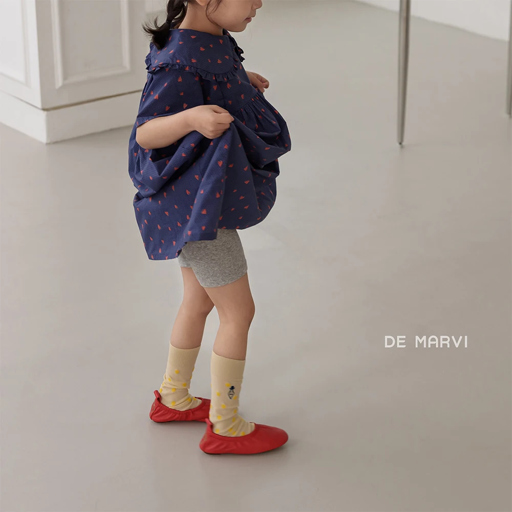 DE MARVI Kids Toddler Rib Bike Shorts Boys Girls Leggings Summer tights Wholesale Korean Manufacturer MADE IN KOREA