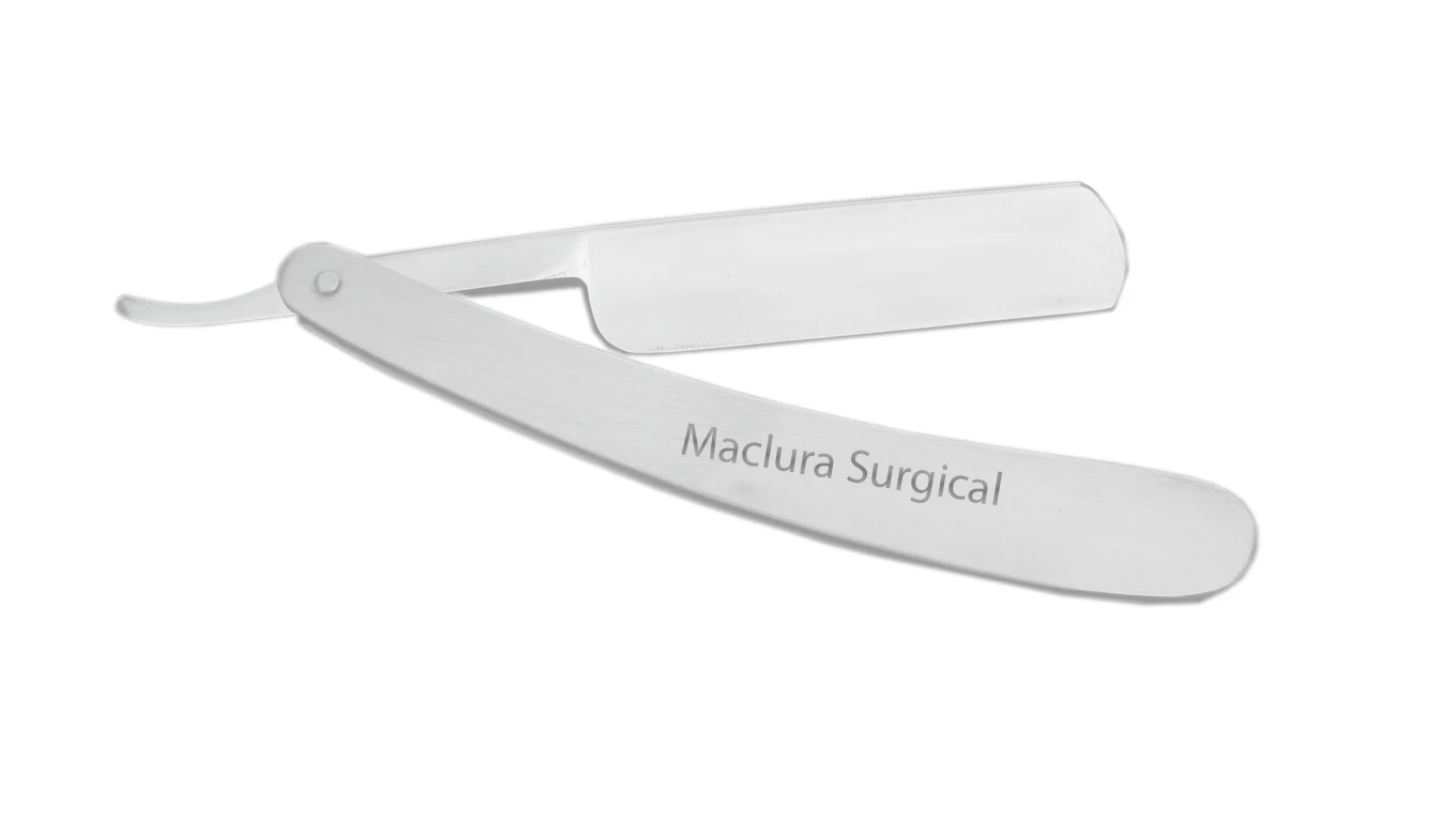 Cut Throat Straight Shaving Razor  Black Plastic Handle  no blade Sharpening barber Razor By Maclura