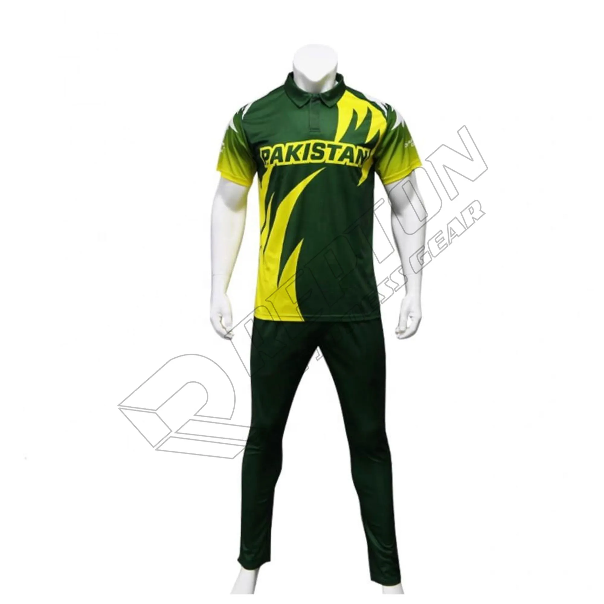 New Model 2023 Cricket Jersey Pattern Customize Design Uniforms Cricket Kits Sublimation REP-CU003 Customized Color PK