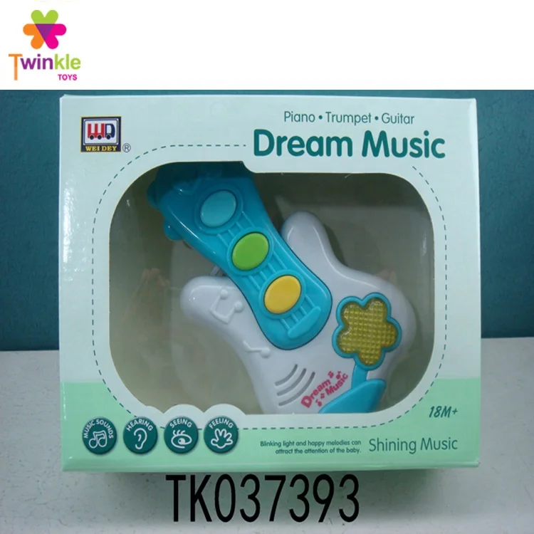 Child toy musical instrument electric guitar toy with music
