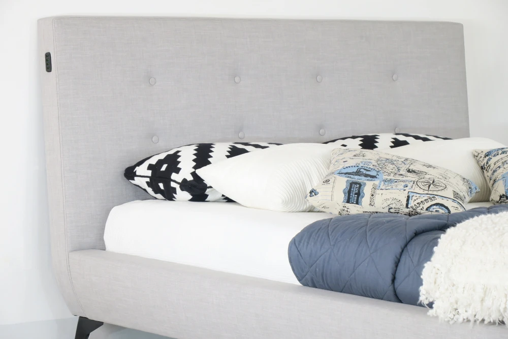 2019 Fabric Chesterfield Bed Frame of Modena Bed l
