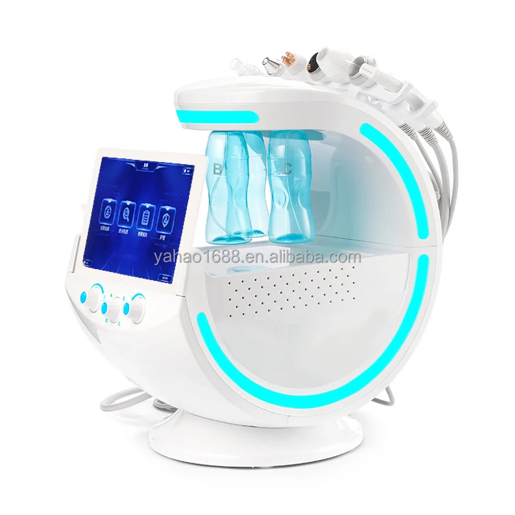 7 in 1 Smart Skin Analyzer Oxygen Water Peeling Hydro Facial Microdermabrasion Machine