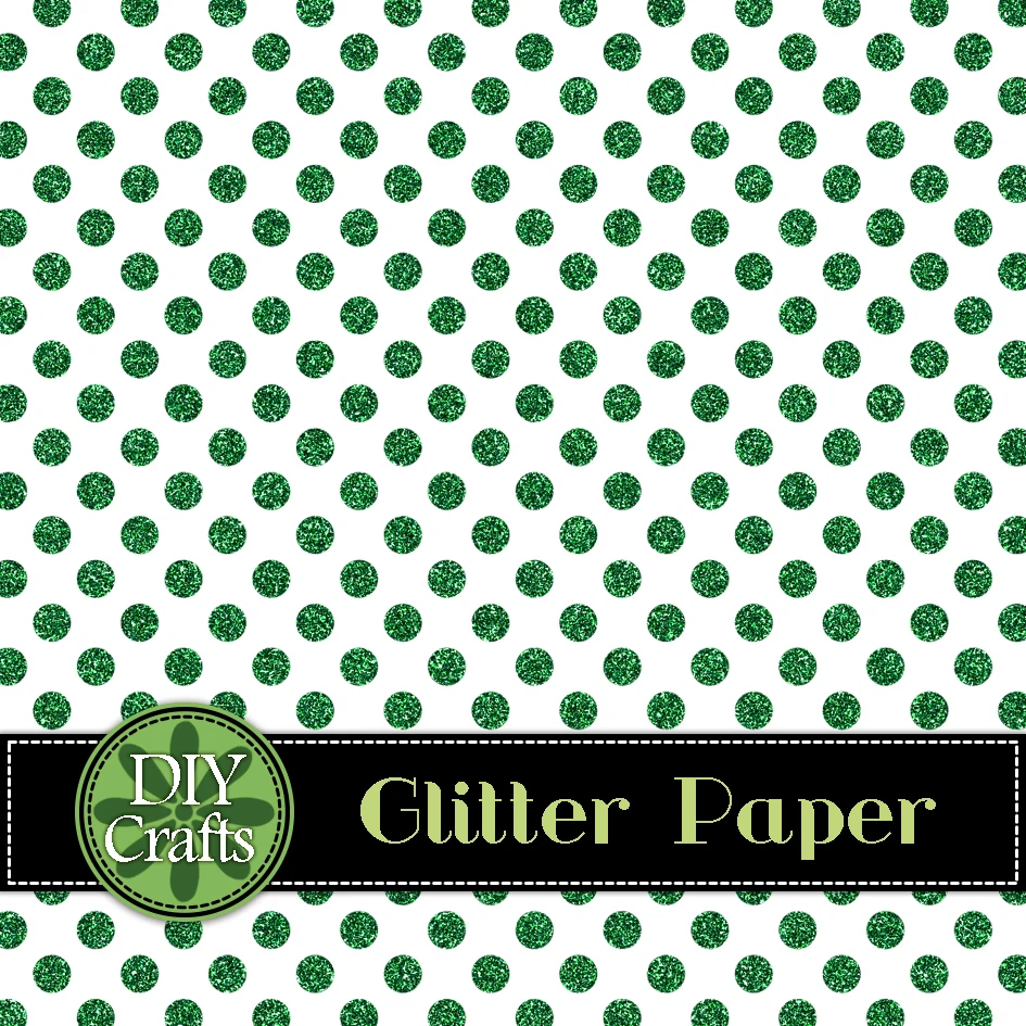 2021 Newest Polka dot pattern glitter paper high quality Multi-color card stock for Crafts Wholesale