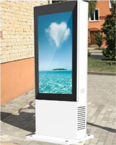waterproof 43 outdoor 2500nit lcd kiosk full color advertising digital touch totem signage wifi display screen price for sale