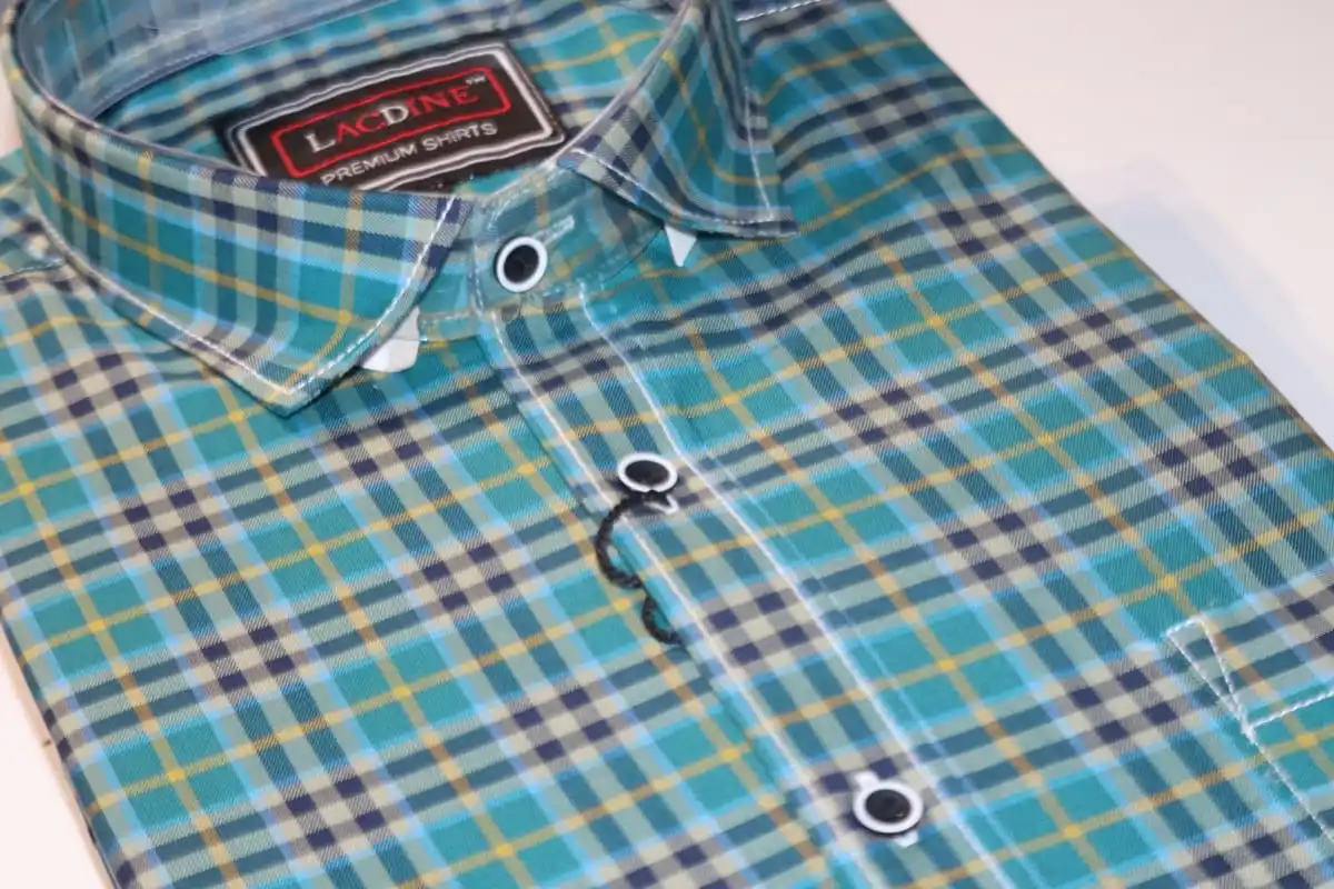  Мужская рубашка из чистого хлопка повседневная одежда с полной посадкой и длинными рукавами