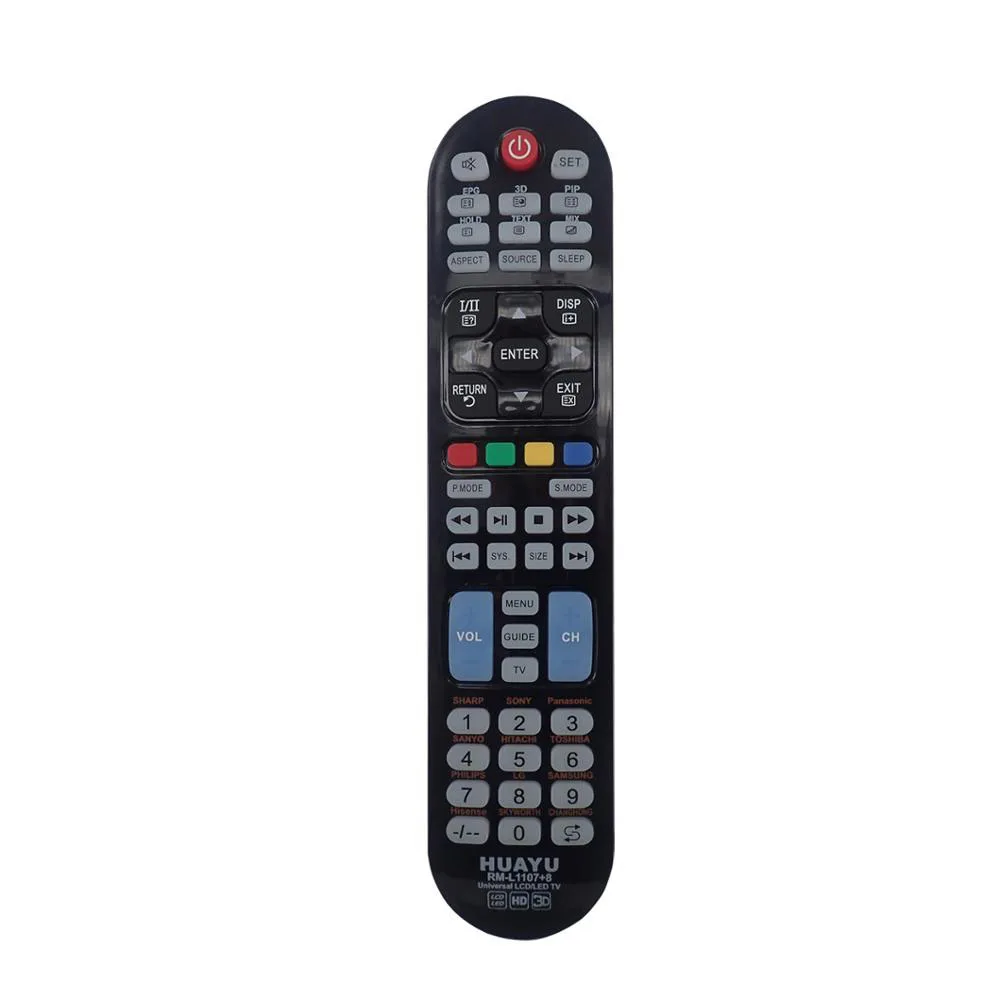 Universal tv remote control RM-L1107+8  for LCD/LED tv remote from china supplier