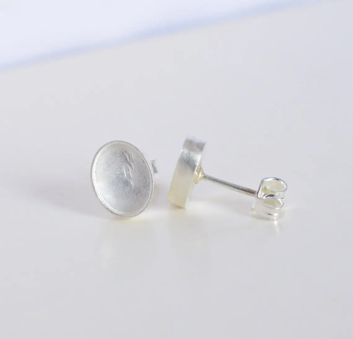 7x9 мм ободок овальной формы однотонные заклепки Новые поступления 925 стерлингового серебра легкие серьги с цанги изящные украшения для нее