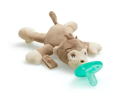 Customized 6' Pink Stuffed Animal Attached Baby Pacifier Clip Plush Lily Llama