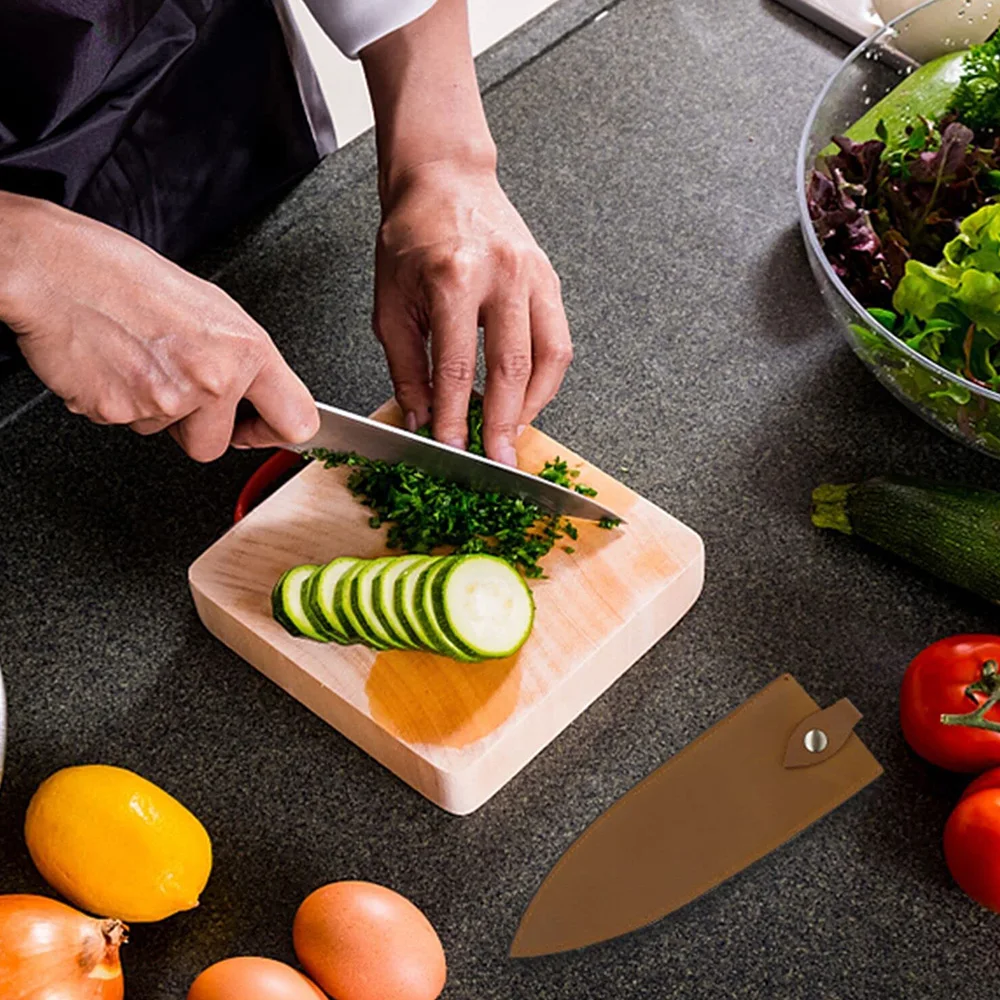 Custom Size Handmade Professional Leather Knife Sheath 8 Inch Chef Knife Guard Heavy Duty Universal Knife Cover or Sleeves