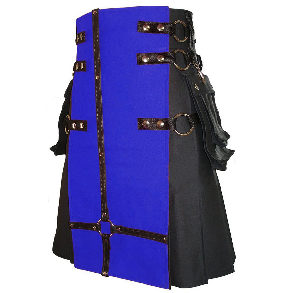 High Quality Blue Modern Kilt for Men in Wholesale Price