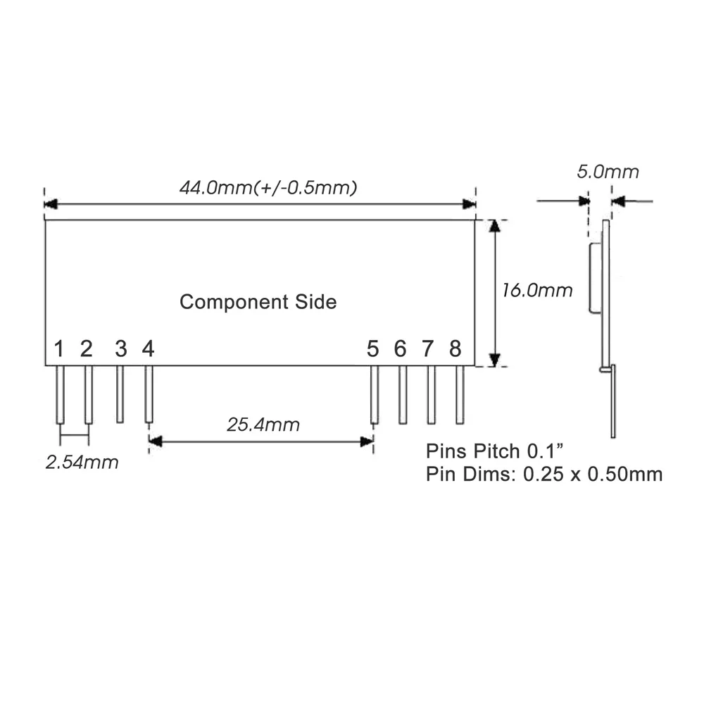 433Mhz ASK Super Heterodyne Hybrid RF Receiver Module